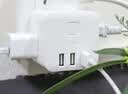 公牛usb插座手机充电器多功能快充床头家用多孔学生宿舍插排插板带线开关拖线板 直插式 3插位+3USB U303UW 实拍图