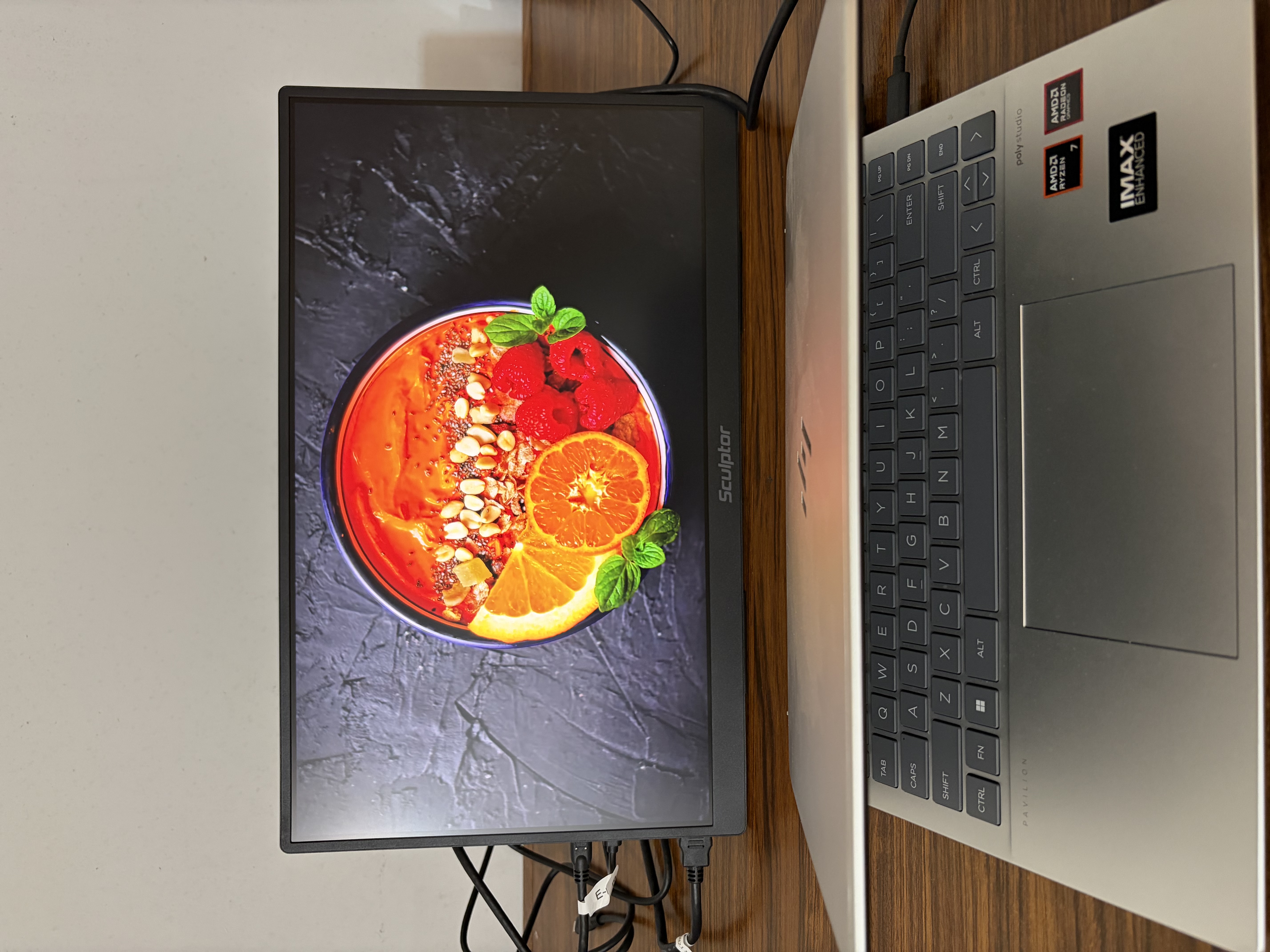 雕塑家18.5英寸便携式显示器2k 280Hz高刷100%sRGB色域 Ps4/5游戏电竞扩展屏笔记本电脑手机副屏MQ18LF 实拍图