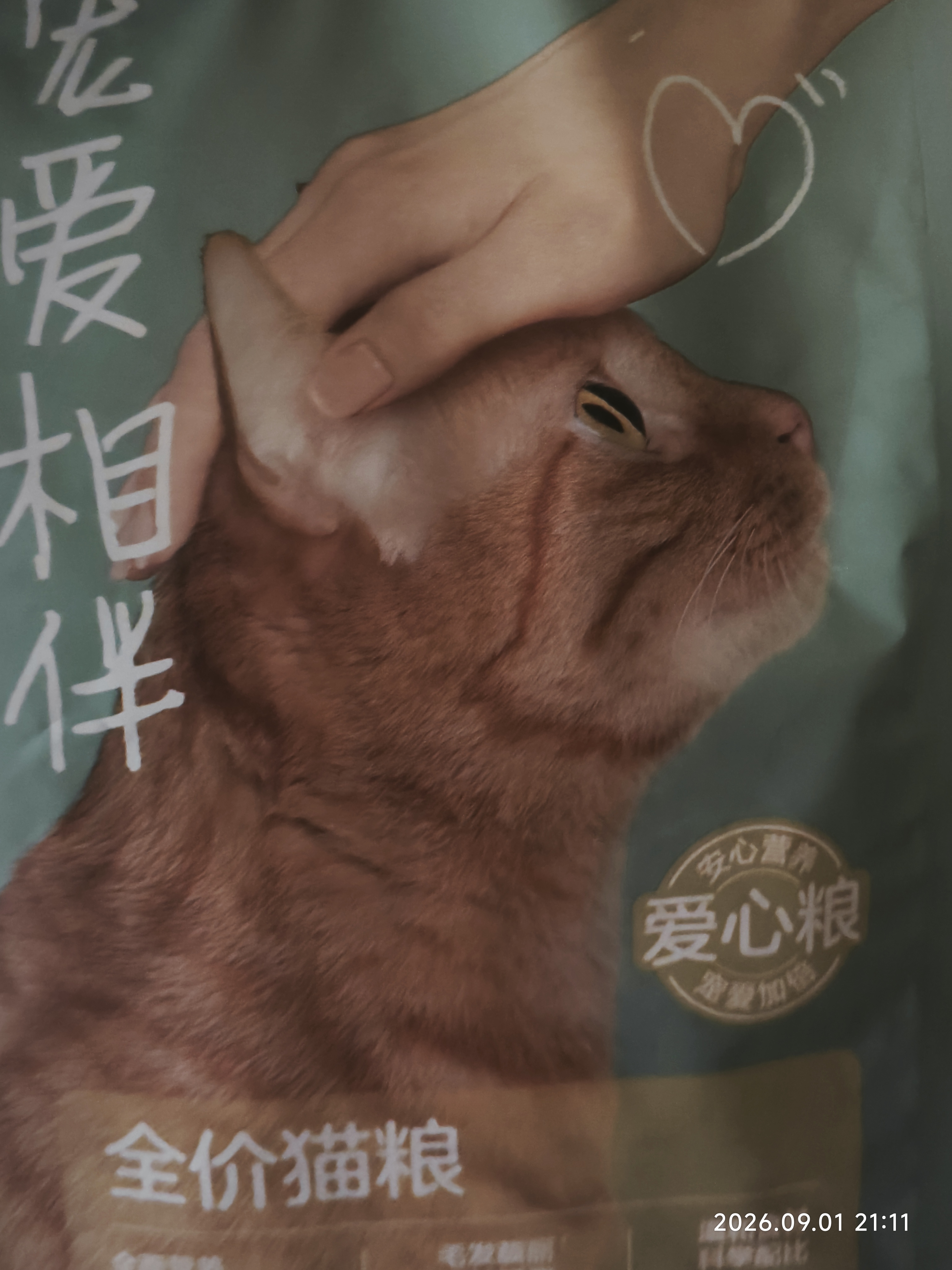 网易严选宠爱相伴全价猫粮 实惠宠物主粮成幼猫爱心公益 美毛护肠胃 1.8kg 实拍图
