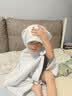 洁丽雅（Grace）儿童家居浴袍家用柔软宝宝斗篷婴儿洗澡浴巾披肩大裹巾 小蓝兔 实拍图