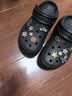 卡骆驰（CROCS）檀健次同款经典泡芙洞洞鞋百舒适男沙滩鞋女鞋休闲鞋|207521 黑色-001(含智必星) 35 (210mm) 实拍图