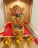 财神爷神像家用陶瓷文财神佛像乔迁店铺开业文财神爷桌面摆件套装 16寸金文财神（带灯套装） 实拍图