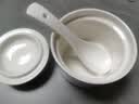 京东京造 炖盅 陶瓷汤碗蒸蛋燕窝辅食碗家用带盖赠勺子纯白260ml 实拍图