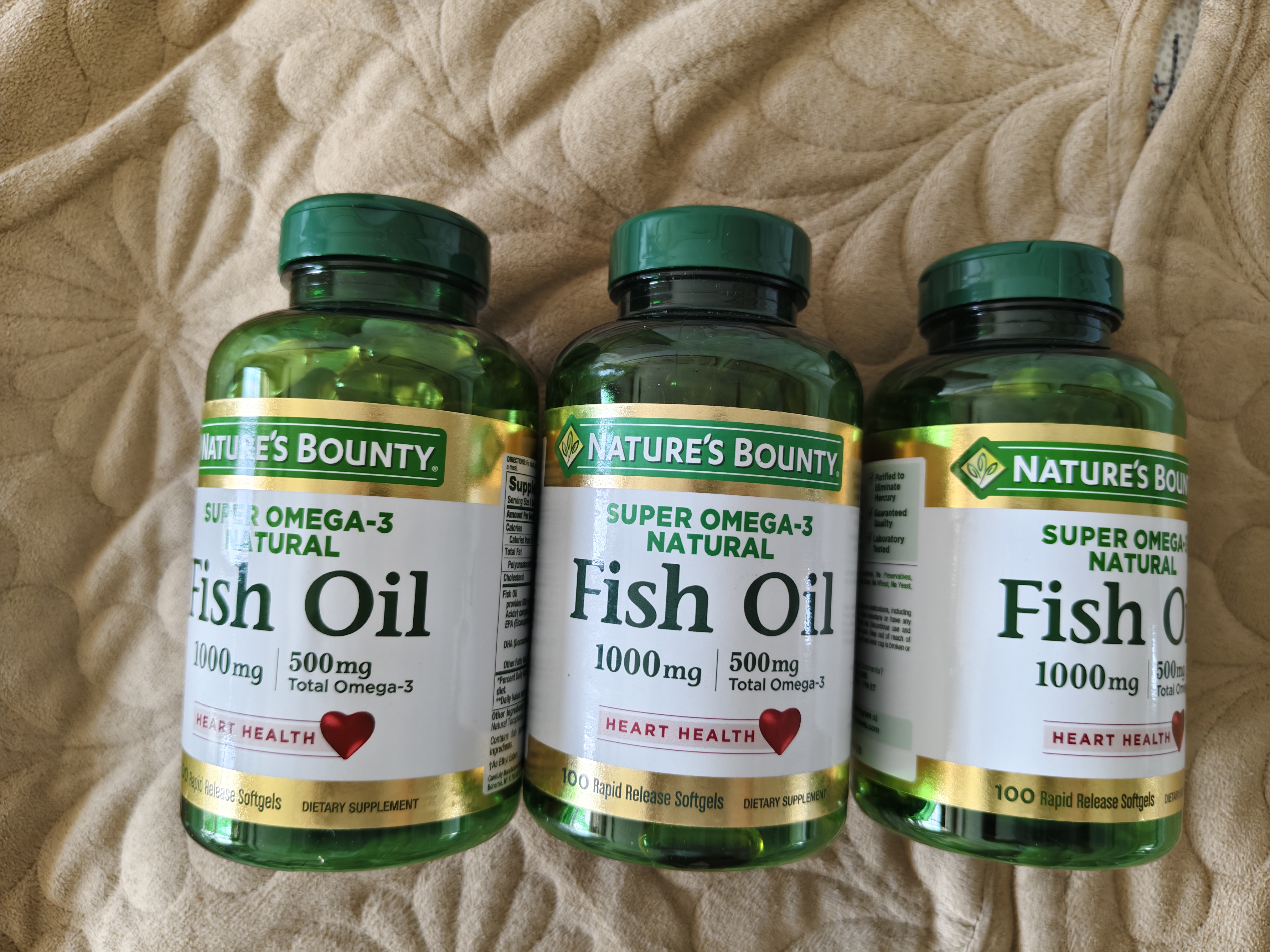 自然之宝囤货装超级深海鱼油omega-3高纯度降三高软胶囊100粒*3瓶 实拍图