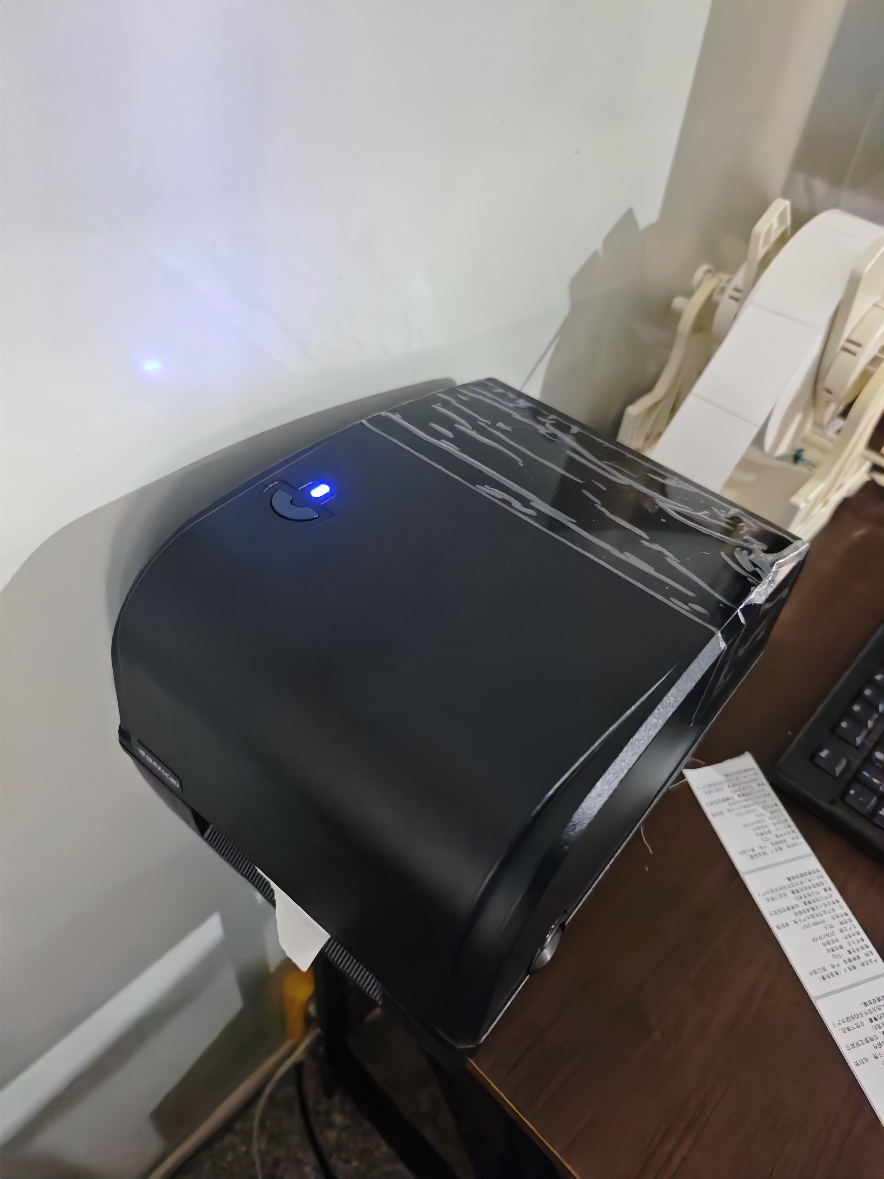 译维（Ezscan） E75/E76热转印条码打印机亚银纸消银龙不干胶哑银PET固定资产二维码碳带标签贴打印机 E76S 电脑版300DPI【适用300m碳带】 实拍图