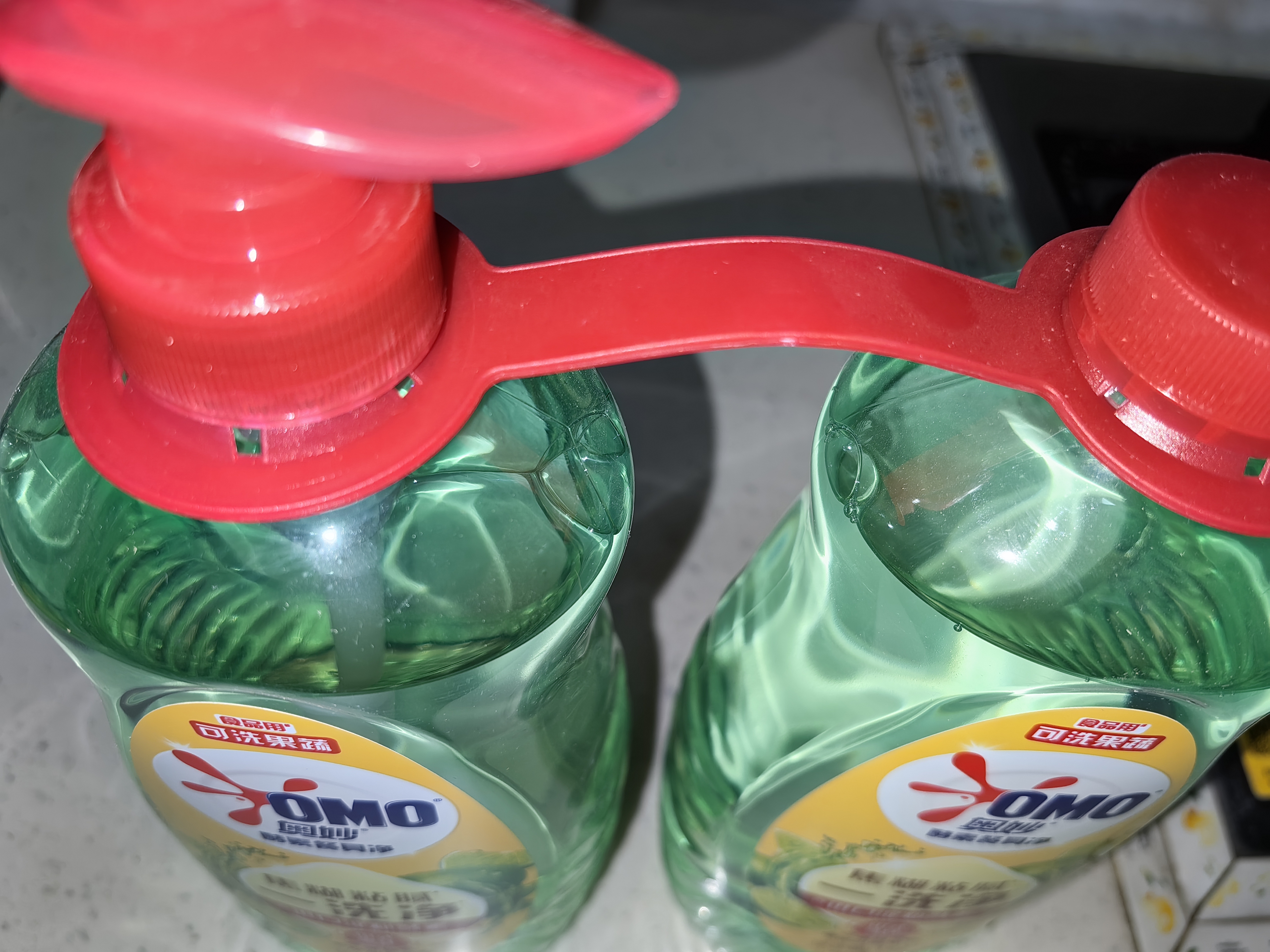 奥妙大桶酵素餐具净洗洁精 橙花小青柑 1kg*2 4斤装 1泵1补去锅具焦糊 实拍图