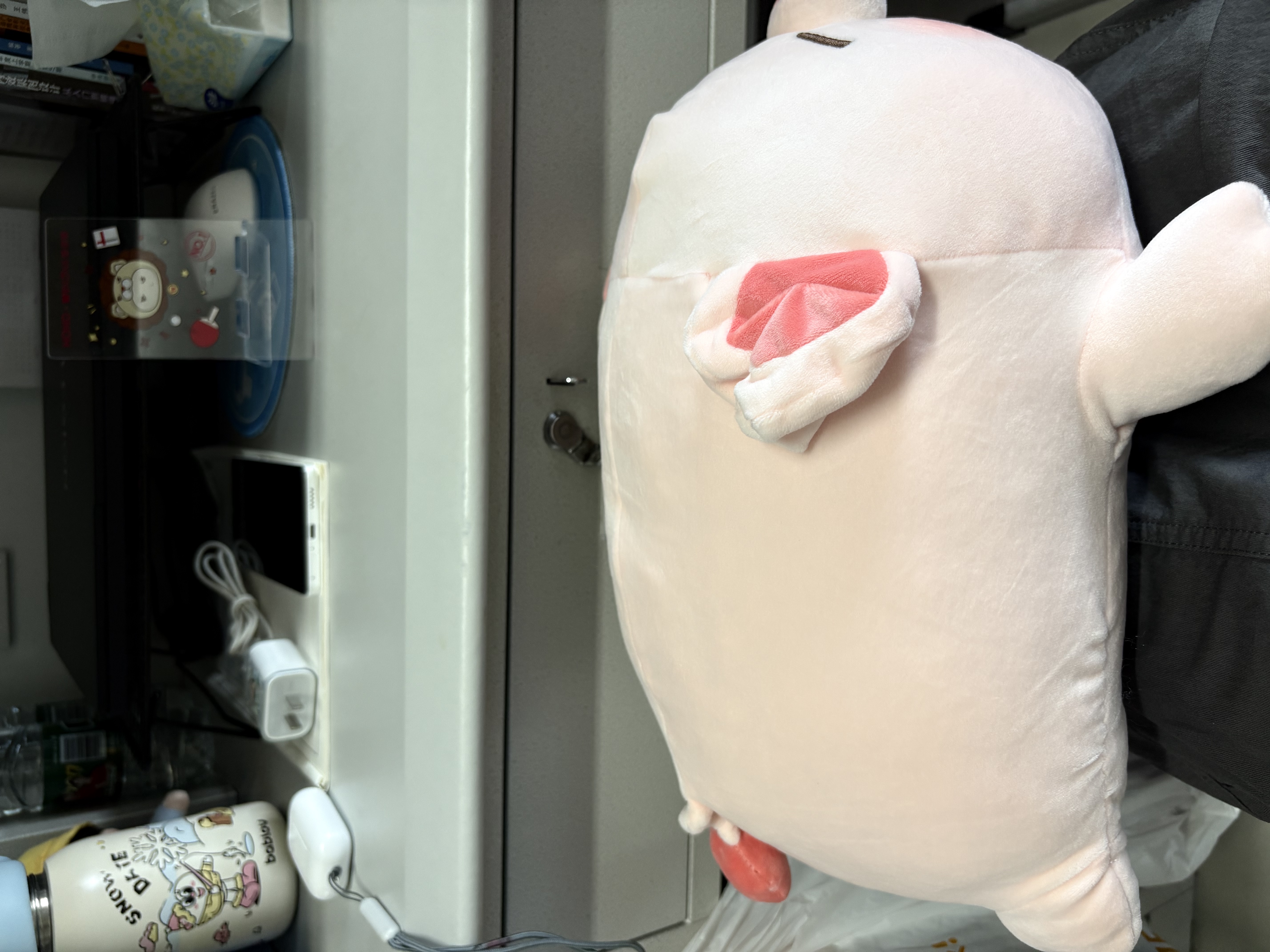 名创优品（MINISO）小猪B-BO玩偶公仔毛绒娃娃抱枕靠枕生日礼物女儿童玩具趴趴bobo猪 实拍图