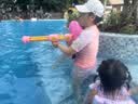 丹尼阳光（DANISUNY）泳衣女泡温泉保守分体遮肚显瘦两件套新款高级感沙滩度假学生泳装 粉色 L (建议98-110斤) 实拍图