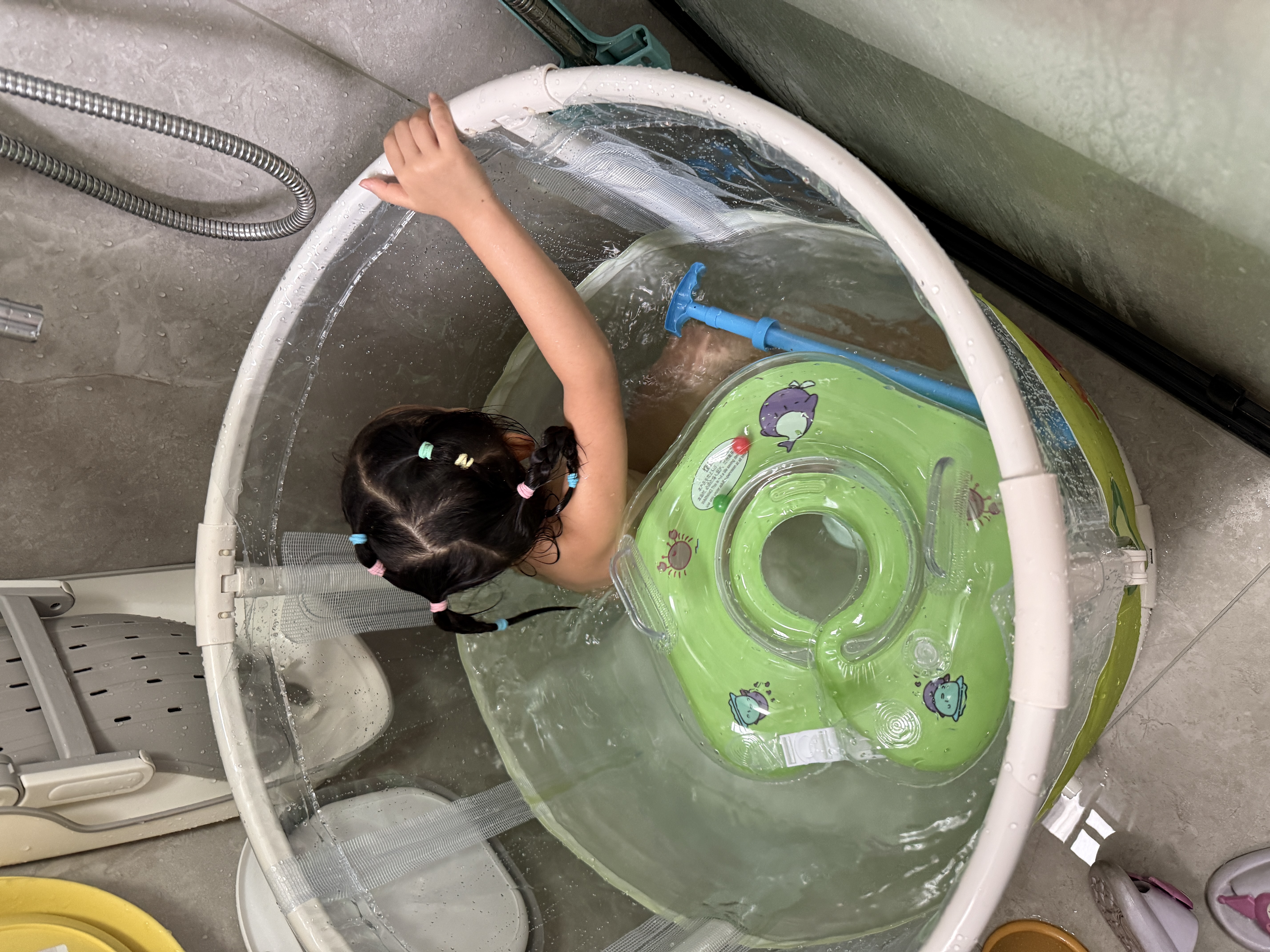 索迪婴儿游泳桶可折叠洗泡澡桶盆家用宝宝幼新生儿0-3岁周岁生日礼物 实拍图