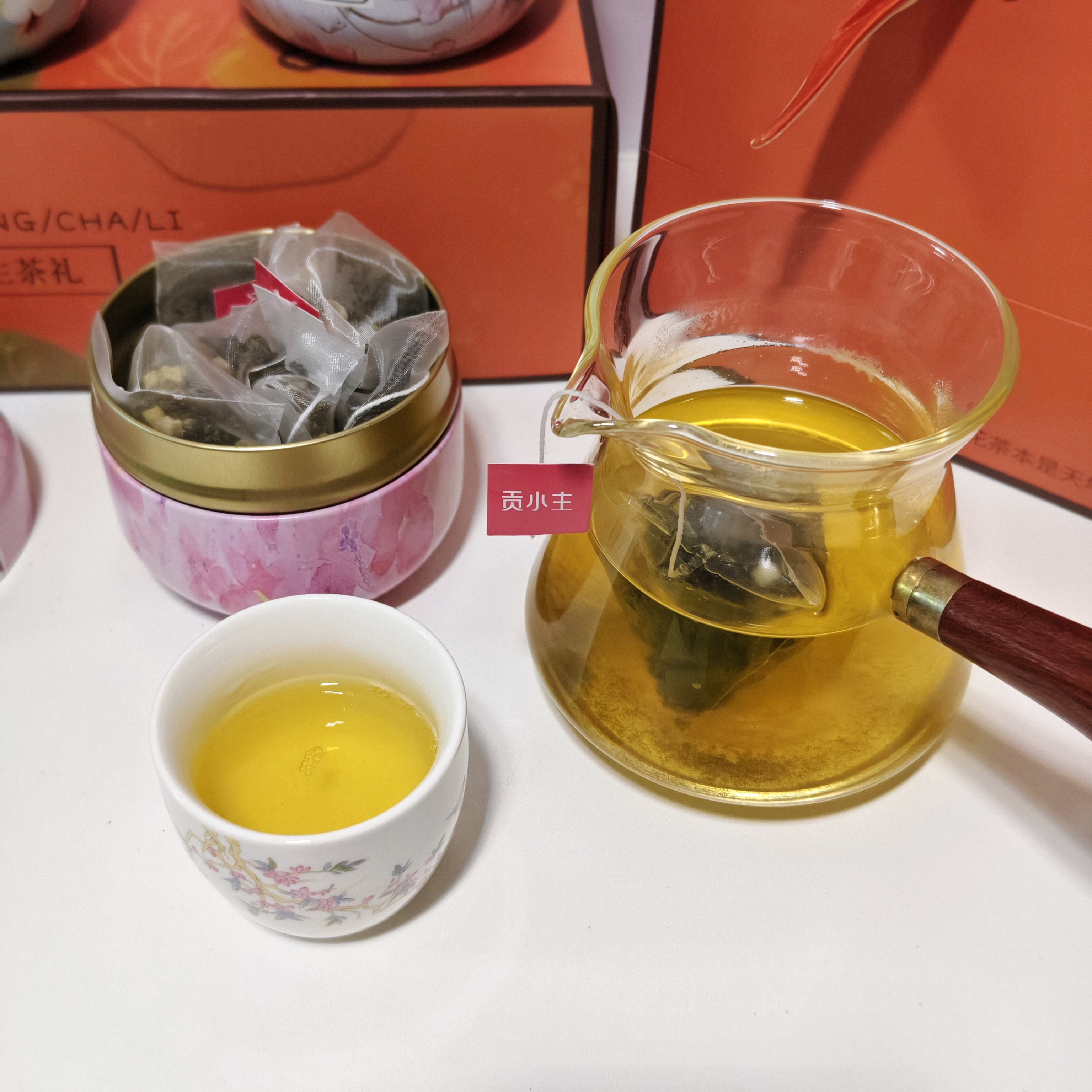 贡小主节日礼物蜜桃乌龙茉莉花茶水果茶包教师节礼盒伴手礼送老师长辈礼 实拍图