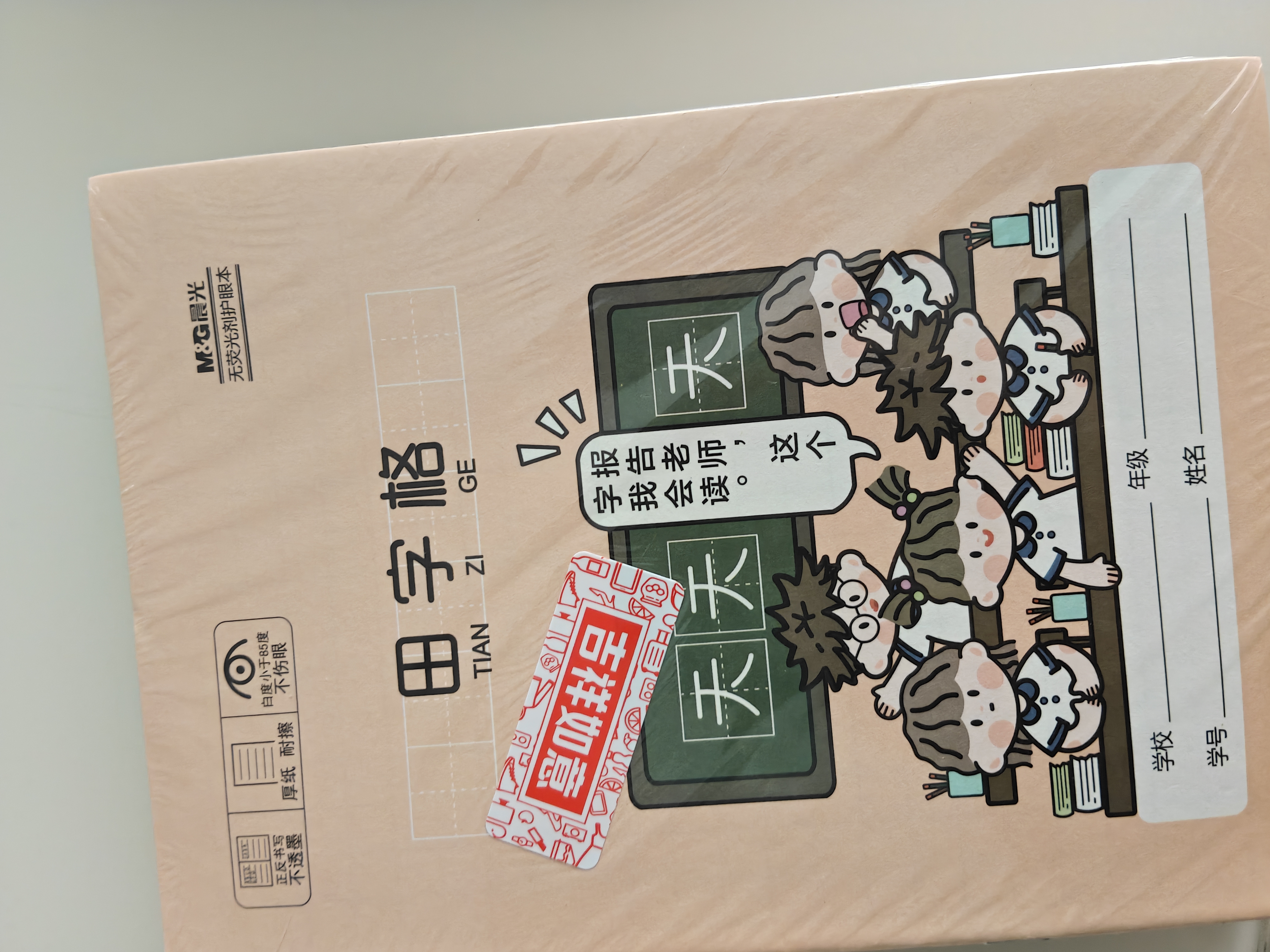 晨光（M&G）文具田字格本36K语文作业本 11行8列88格一年级小学生练习本幼儿园抄书本10本装开学必备 实拍图