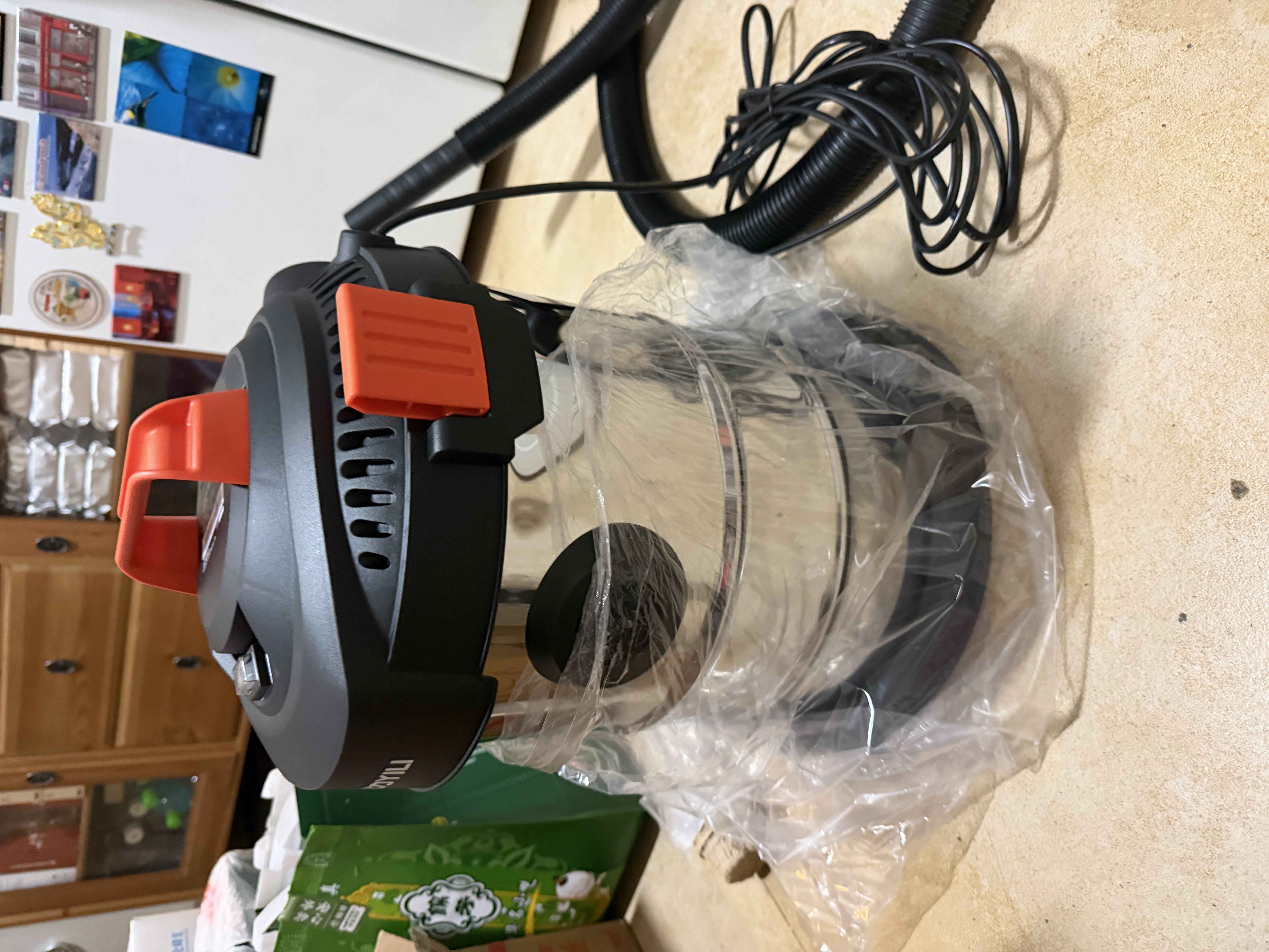 亿力桶式手持吸尘器家用超强大吸力工业级车载商用大功率有线干湿两用宠物吸猫毛神器地毯开荒保洁6263 实拍图