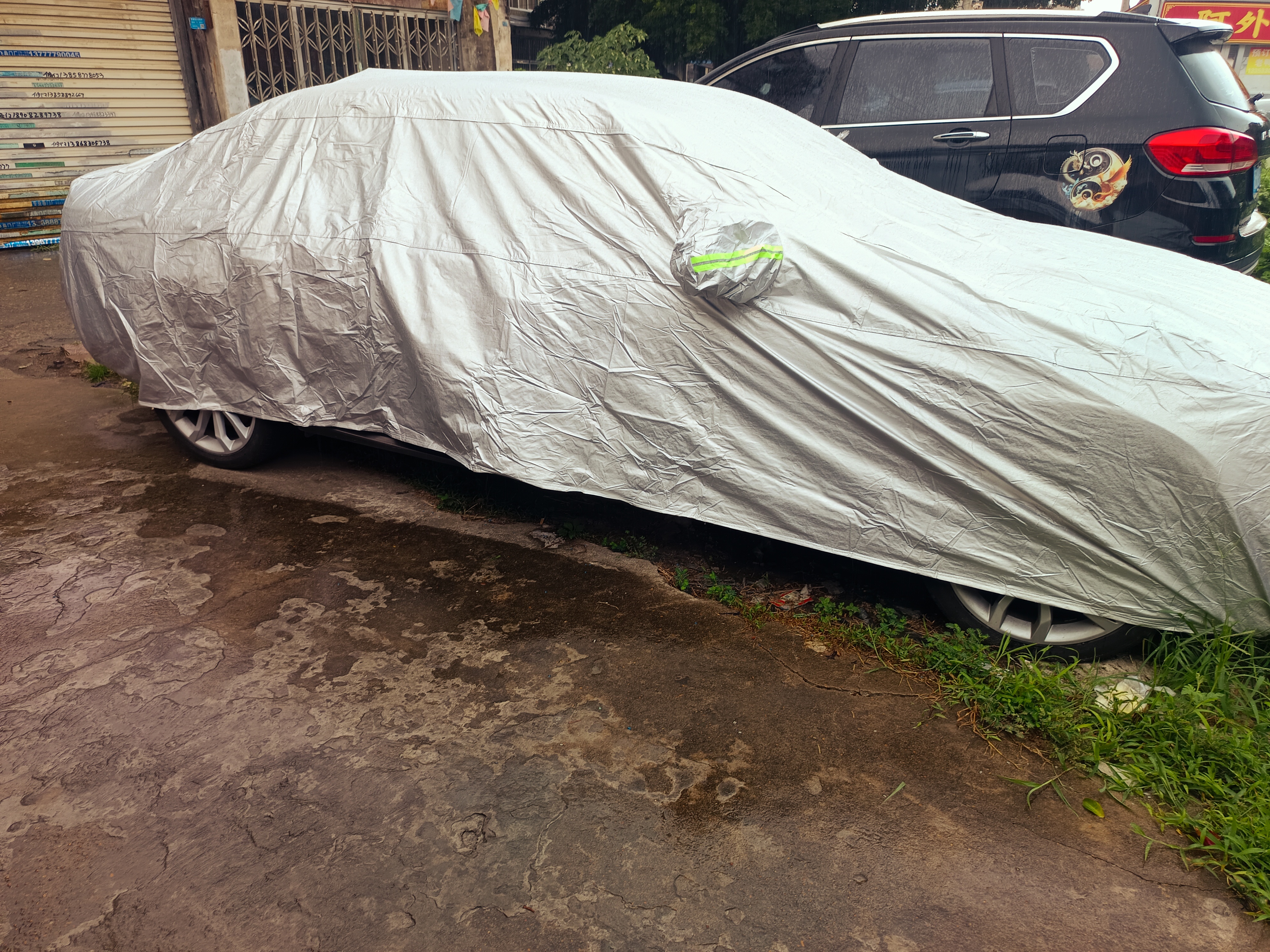 慧多多车衣全车罩通用遮阳防晒隔热防雨冰雹刮风雅阁轿汽车套保护外罩 实拍图