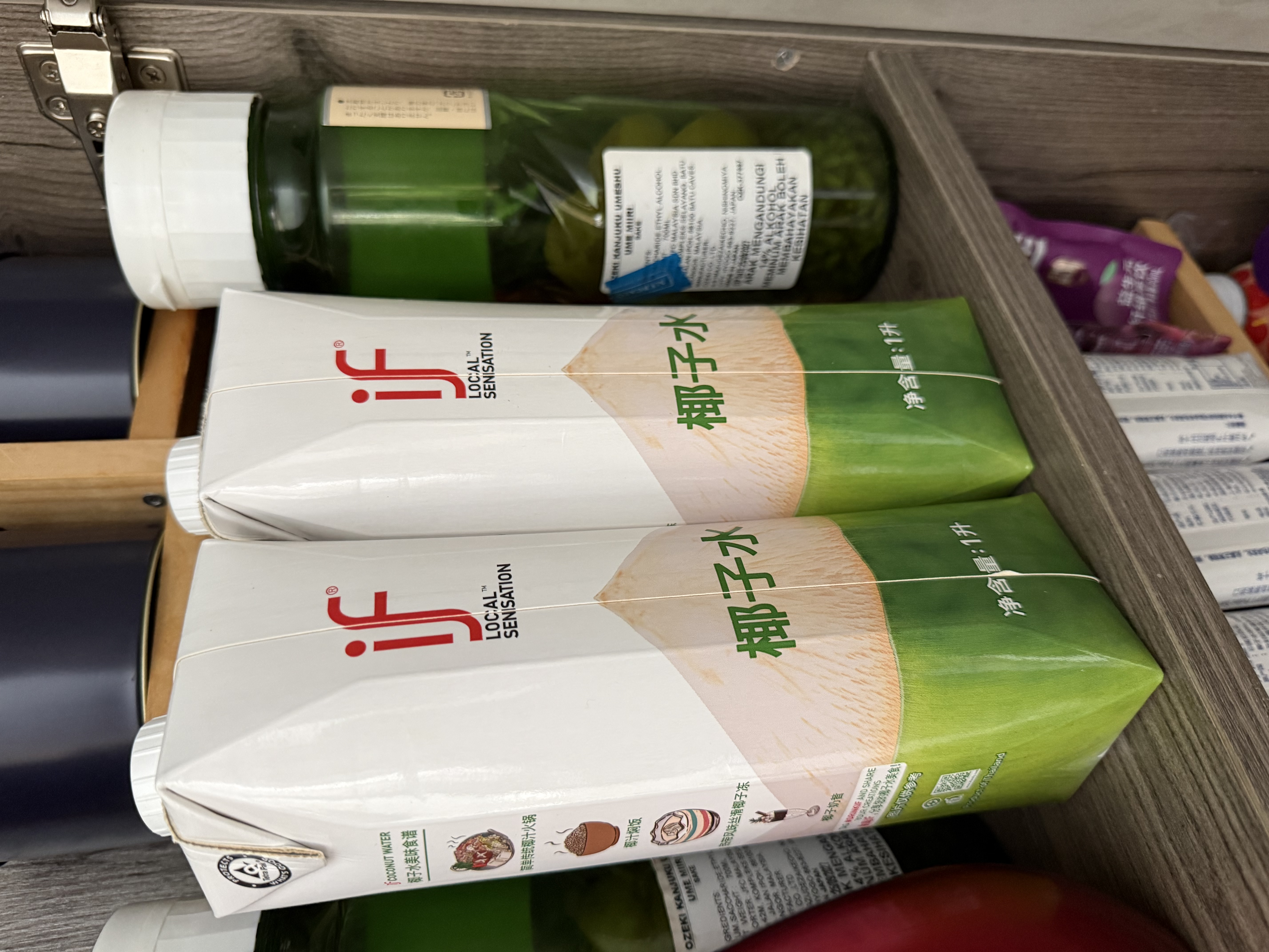 if【肖战推荐】100%纯椰子水果汁饮料 泰国原装进口1L*2瓶 自营 实拍图