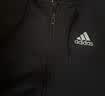 adidas通勤休闲三条纹连帽夹克早秋外套卫衣男装阿迪达斯轻运动   黑色/白   3XL 实拍图