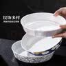 景德镇简约陶瓷盘子菜盘家用日式盘釉上彩水果盘点心碟乔迁送礼深盘套装 食悠悠四盘礼盒装 实拍图