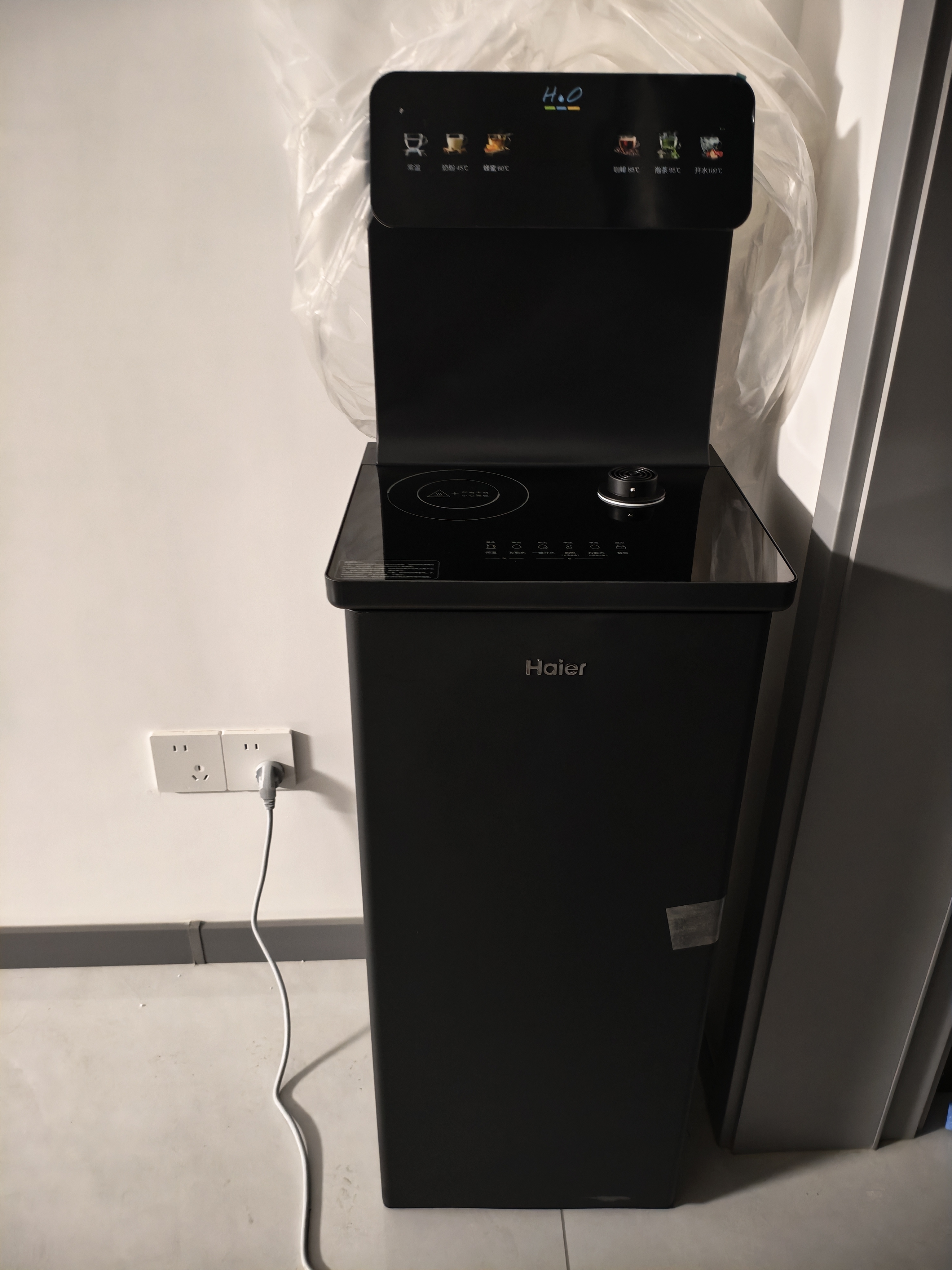 海尔（Haier）小海星茶吧机饮水机家用高端客厅用烧水壶一体自动上水下置水桶0硅胶无异味茶吧柜 温热款HCBZ-S13 实拍图