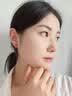 芯奢S999足银耳环女士2026新款养耳洞素圈耳圈耳钉纯银设计高级感耳饰 足银8MM【2只装】 【适合耳骨戴】假一赔十 实拍图