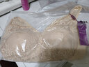 华婷露（Huatinglu）两种厚度超薄内衣女中薄款文胸无痕微聚拢睡眠胸罩兔耳朵内衣显小 中薄款+香草肤 2XL （适合40/90BC） 实拍图