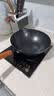荣事达999精铁炒锅无涂层免开锅电磁炉燃气通用炒菜锅 平底款30cm带盖 实拍图