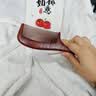 紫韵梳香大号整料黄桃木梳子女士男士养生经络按摩梳细齿赛檀木梳子M-12 实拍图