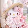 正版hellokitty包包挂件毛绒玩偶生日礼物送女生闺蜜圣诞节礼物 花小兔kitty+礼袋【正版】 实拍图