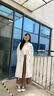 梓洛兰ZiLuoLan套装女2026秋季新款女装流行风格韩版穿搭中长款毛呢外套 米白外套+杏Polo领毛衣+咖裤裙 6462 S 建议75-95斤 实拍图
