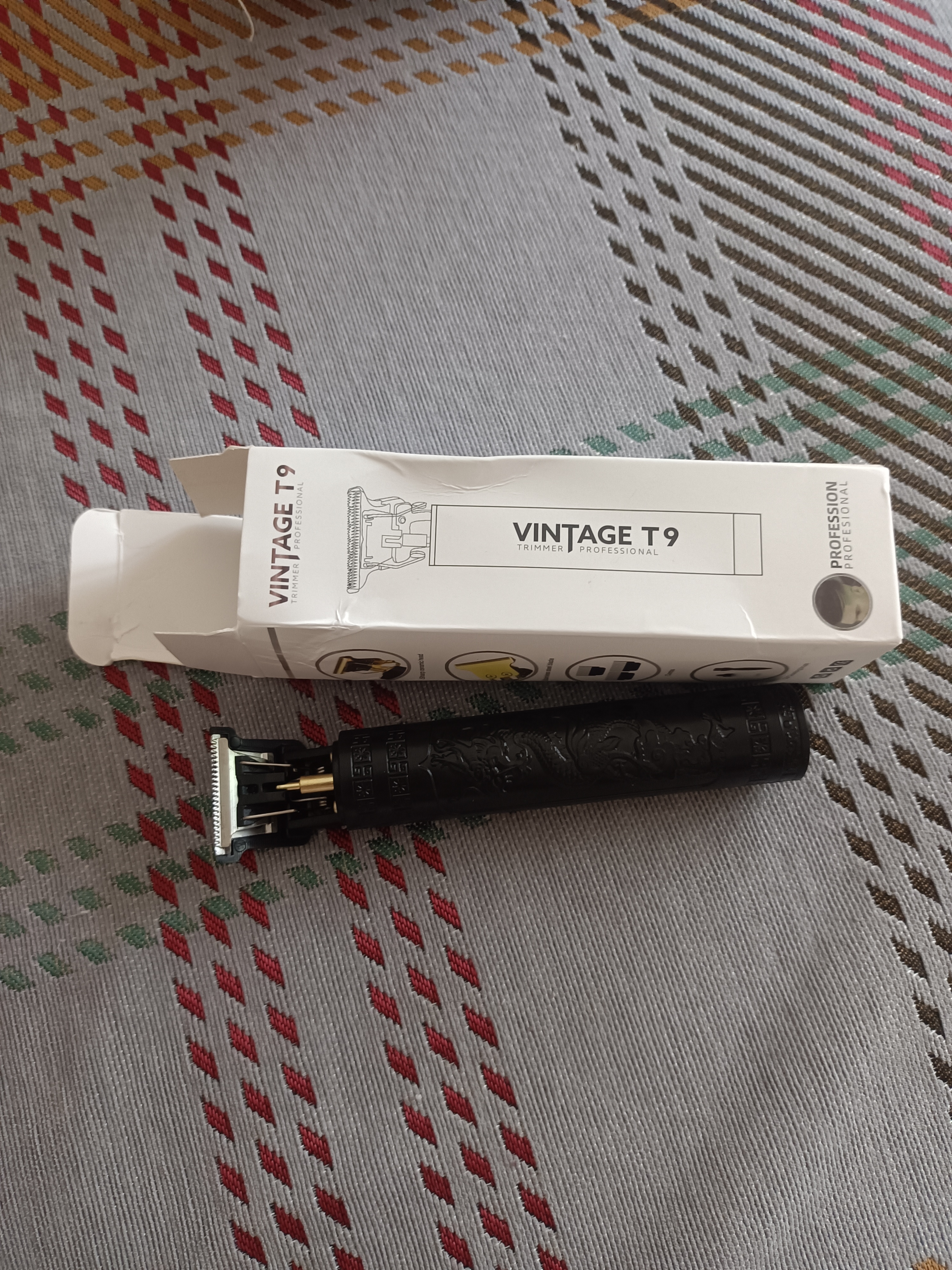 光头神器剪发器美发电推子电动理发器电推剪油头雕刻剃头刀光头理发剪 黑色龙凤便携装 实拍图