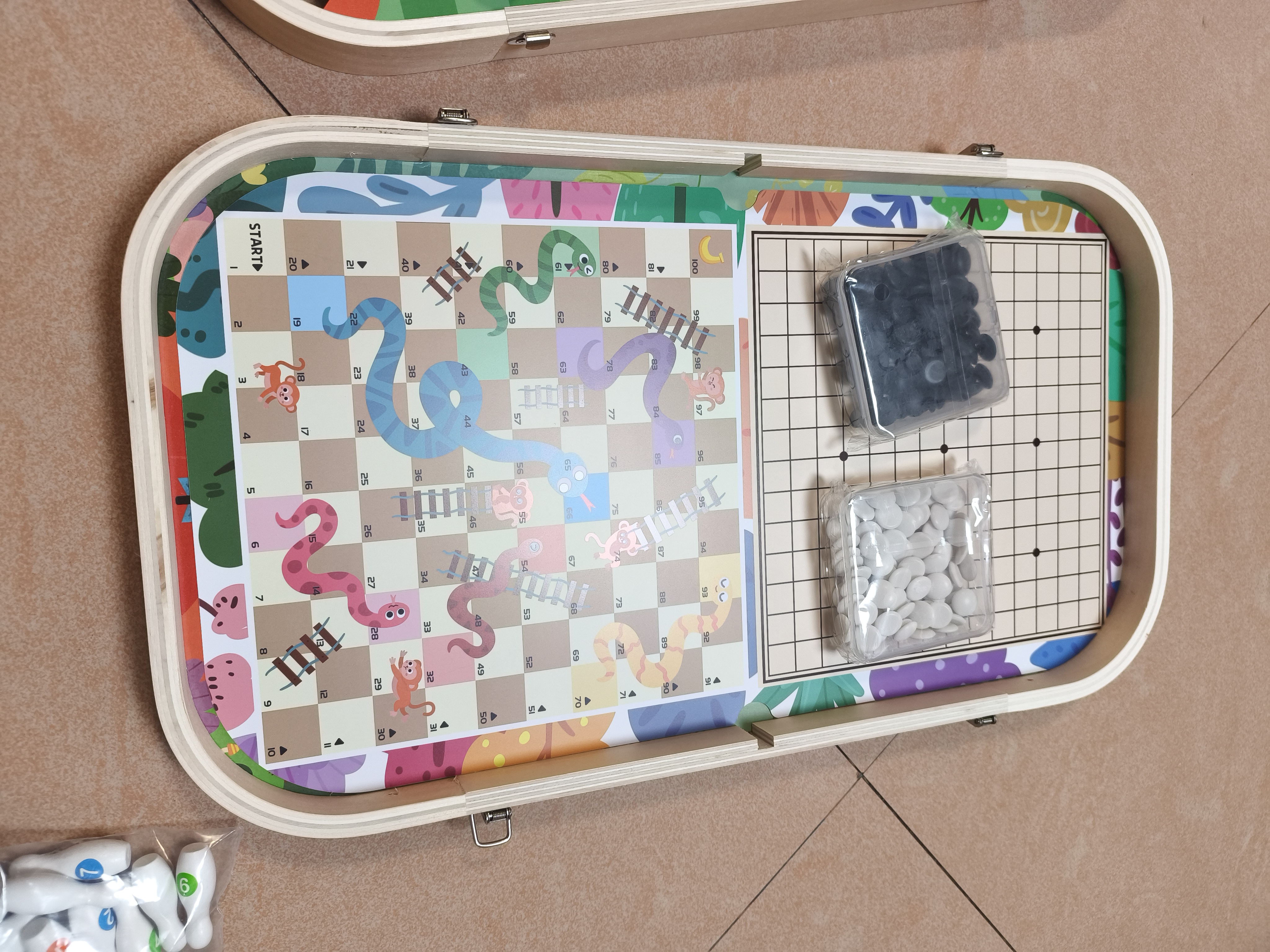 趣然儿童台球桌家用多功能棋可收纳益智玩具亲子开学男孩女孩生日礼物 实拍图