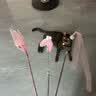 【王炸福利】仙女逗猫棒猫咪玩具带铃铛逗猫神器耐咬羽毛逗猫棒 丝带粉色款1支（领券可拍两单 实拍图