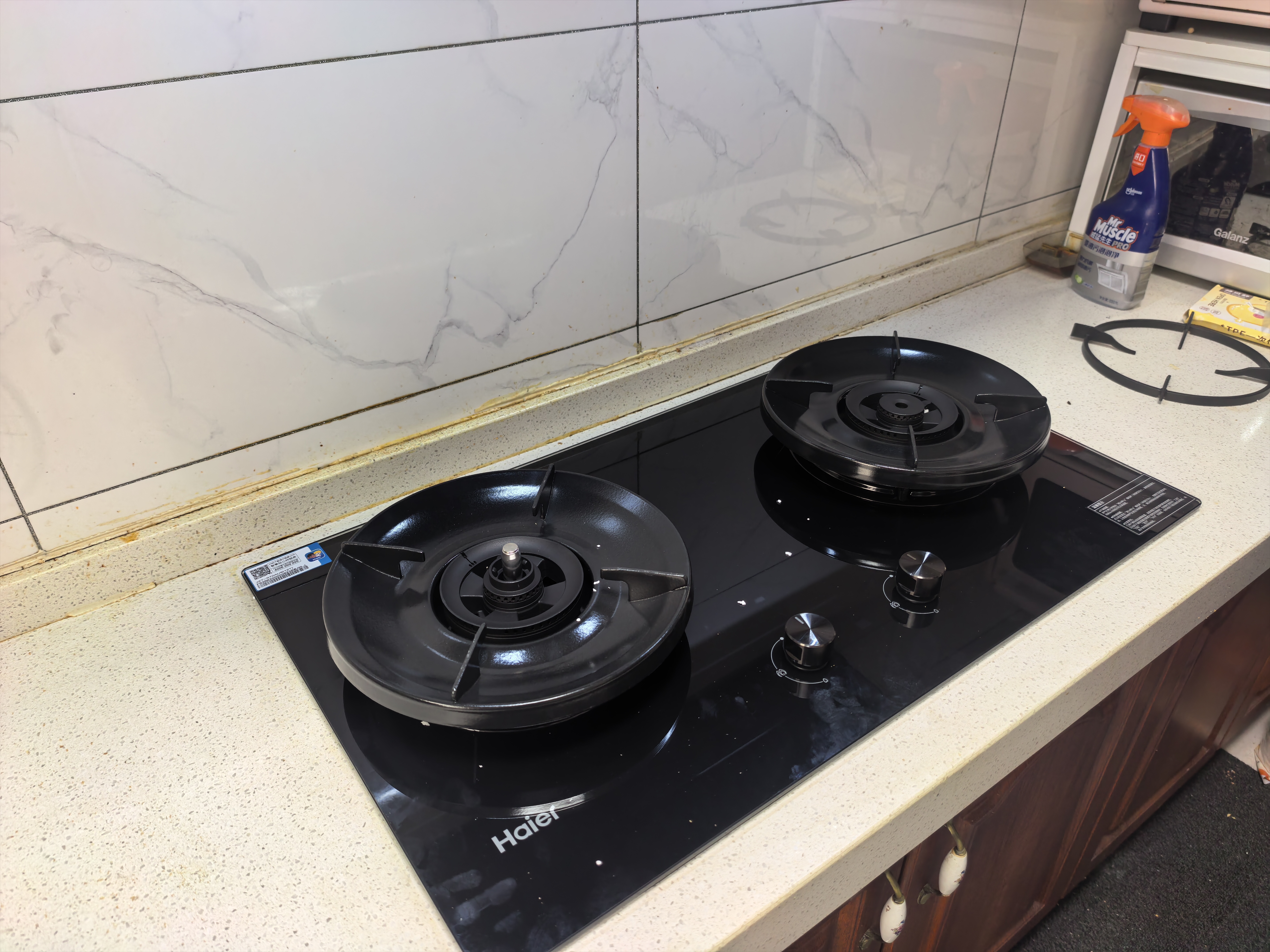 海尔（Haier）【S70A】天然气燃气煤气灶家用灶具双灶5.2kW 猛火力70%热效率 烟灶联动 防干烧 以旧换新上门安装 实拍图
