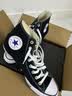 匡威（Converse）All Star夏季经典帆布男女高帮休闲运动鞋黑色101010 101010/黑色 42 实拍图