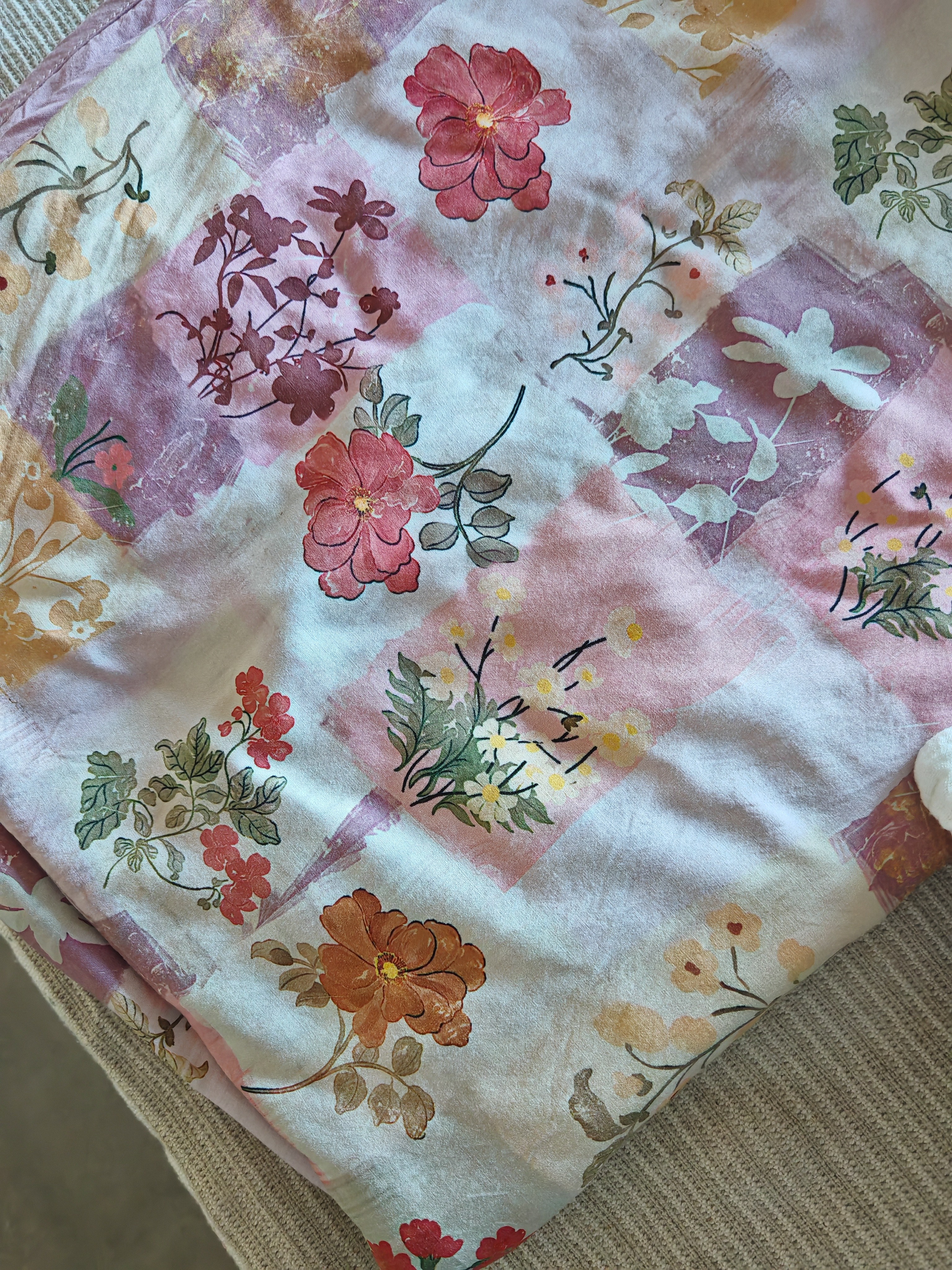 洁丽雅（Grace）100%纯棉床单A类7A抗菌全棉双人被单床单单件 160*230cm 毛毯灰 实拍图