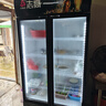 志高展示柜冷藏大容量饮料柜冰柜商用保鲜柜超市玻璃门冰箱立式啤酒柜 双门下机【直冷节能】黑红 一级节能省电80% 实拍图