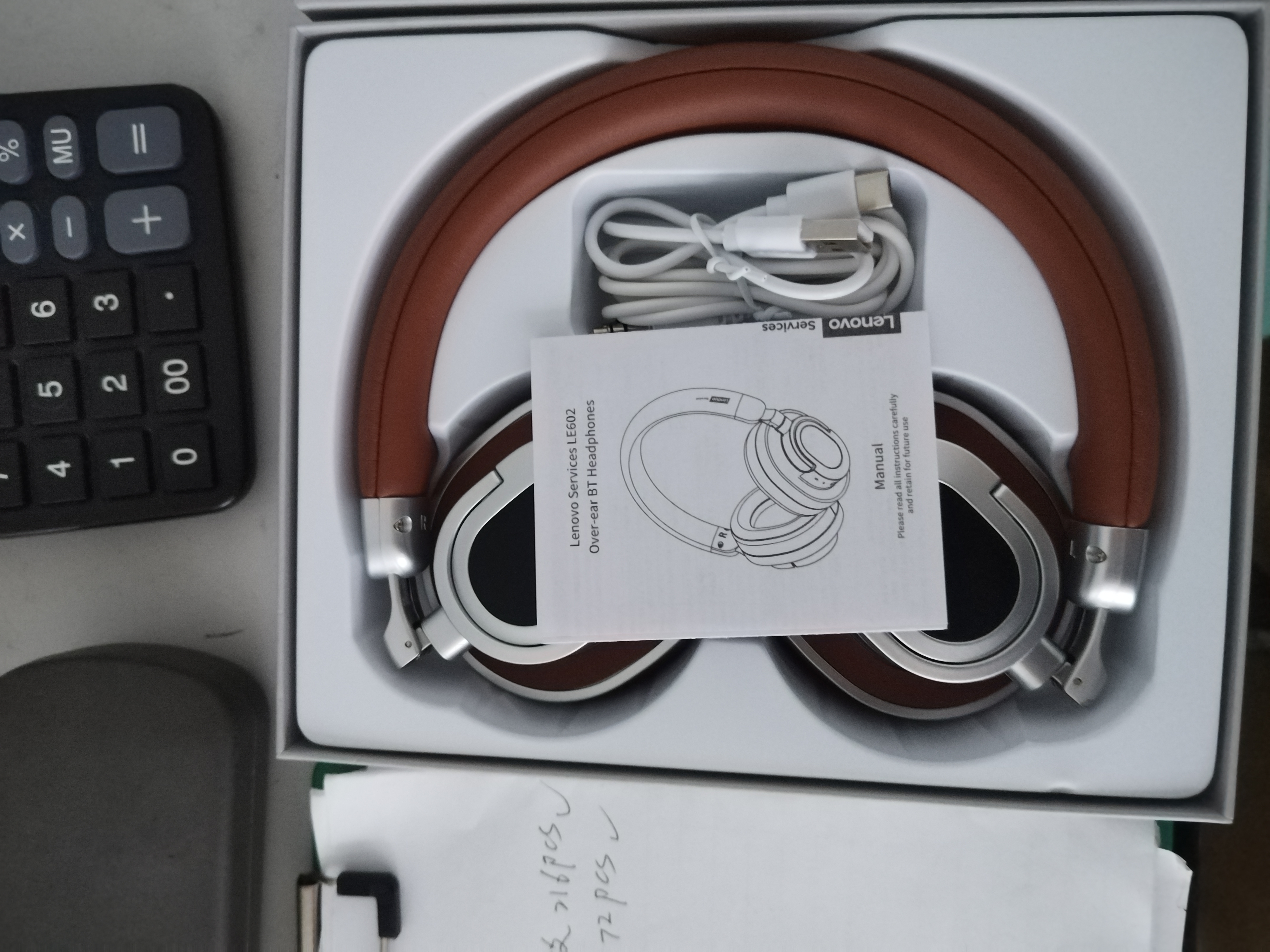 联想（Lenovo）2026最新款【复古潮流】头戴式蓝牙耳机无线蓝牙6.0高音质高清通话降噪长续航ins时尚穿搭网红音乐 复古棕【HiFi音质+蓝牙V6.0】 ENC智能通话降噪-轻盈舒适佩戴 实拍图