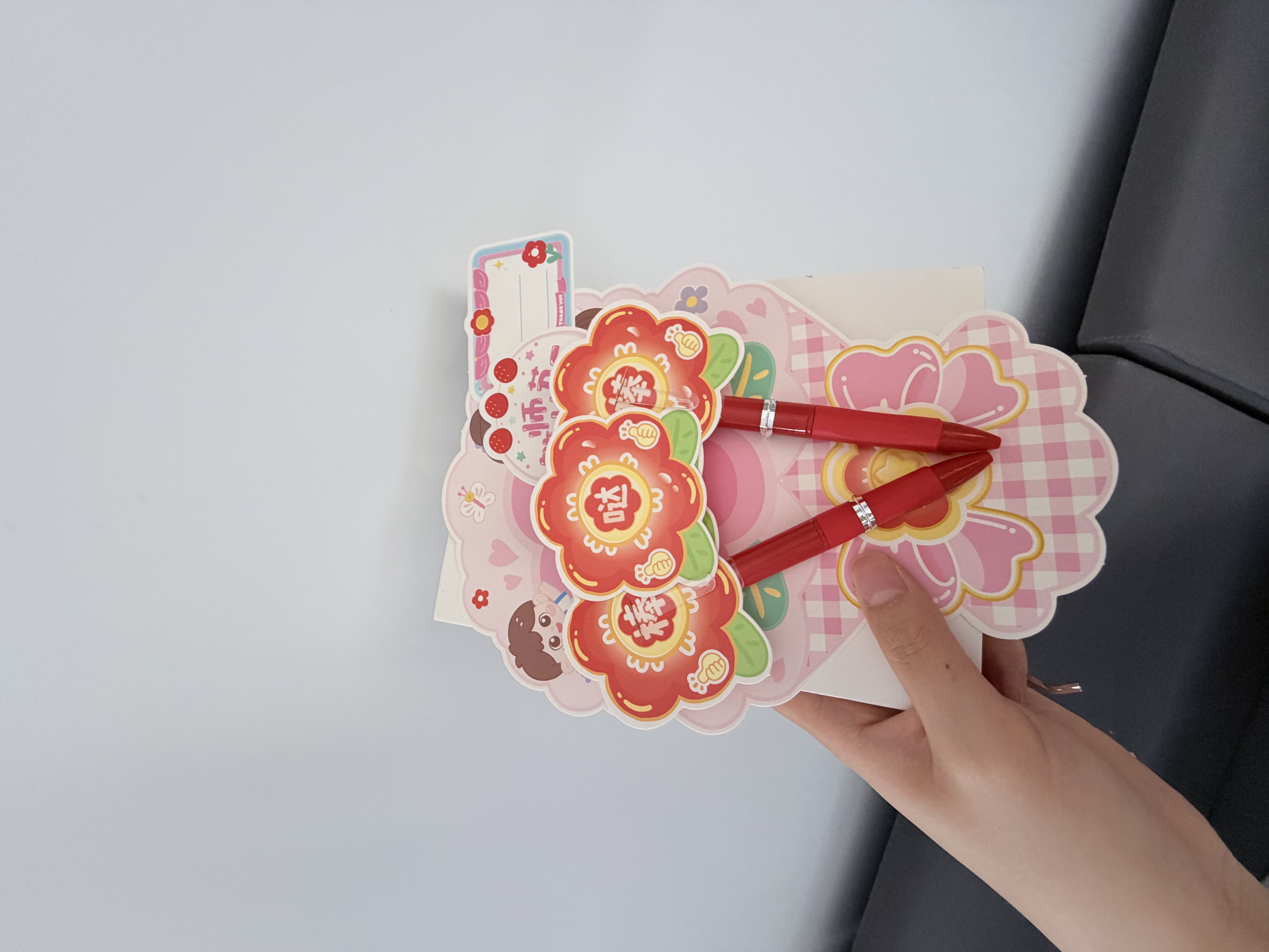 IMVE教师节礼物手工diy红笔花束贺卡幼儿园小学生送老师实用伴手礼 实拍图