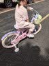 奥仕龙x迪士尼联名自行车儿童3-6岁小孩单车4-8岁公主款儿童自行车 冰雪奇缘-艾莎【后座版】礼包 18寸 适合115-130cm 实拍图