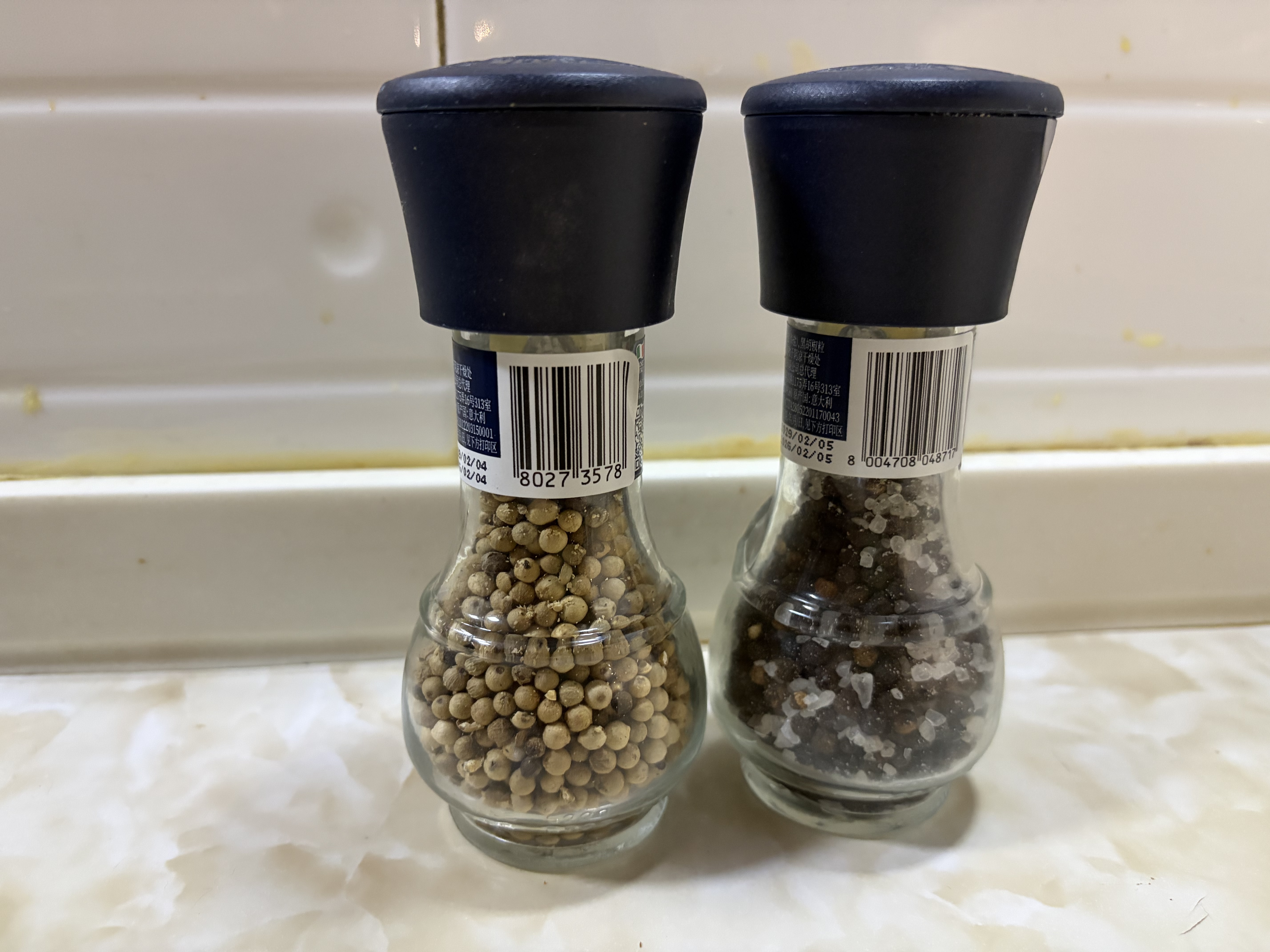 蒂安D&A白胡椒粒研磨瓶52g/瓶意大利进口西餐牛排意面烧烤香辛料 实拍图