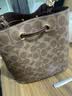 蔻驰（COACH）【品牌直供】女士ROWAN中号斜挎水桶包棕黄拼棕色CBH07礼物次日达 实拍图