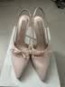 CHARLES&KEITH缎面蝴蝶结尖头高跟凉鞋女生日礼物送女友CK1-60361556 Light Pink浅粉色 37 实拍图