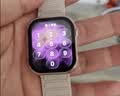 Apple/苹果 Watch S11 智能手表GPS+蜂窝款42毫米玫瑰金色铝金属表壳淡桃粉色运动型表带S/M MF984CH/B 实拍图