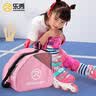乐秀三层包加大儿童轮滑包溜冰鞋包旱冰鞋包 大包中包三角包  粉红色 实拍图