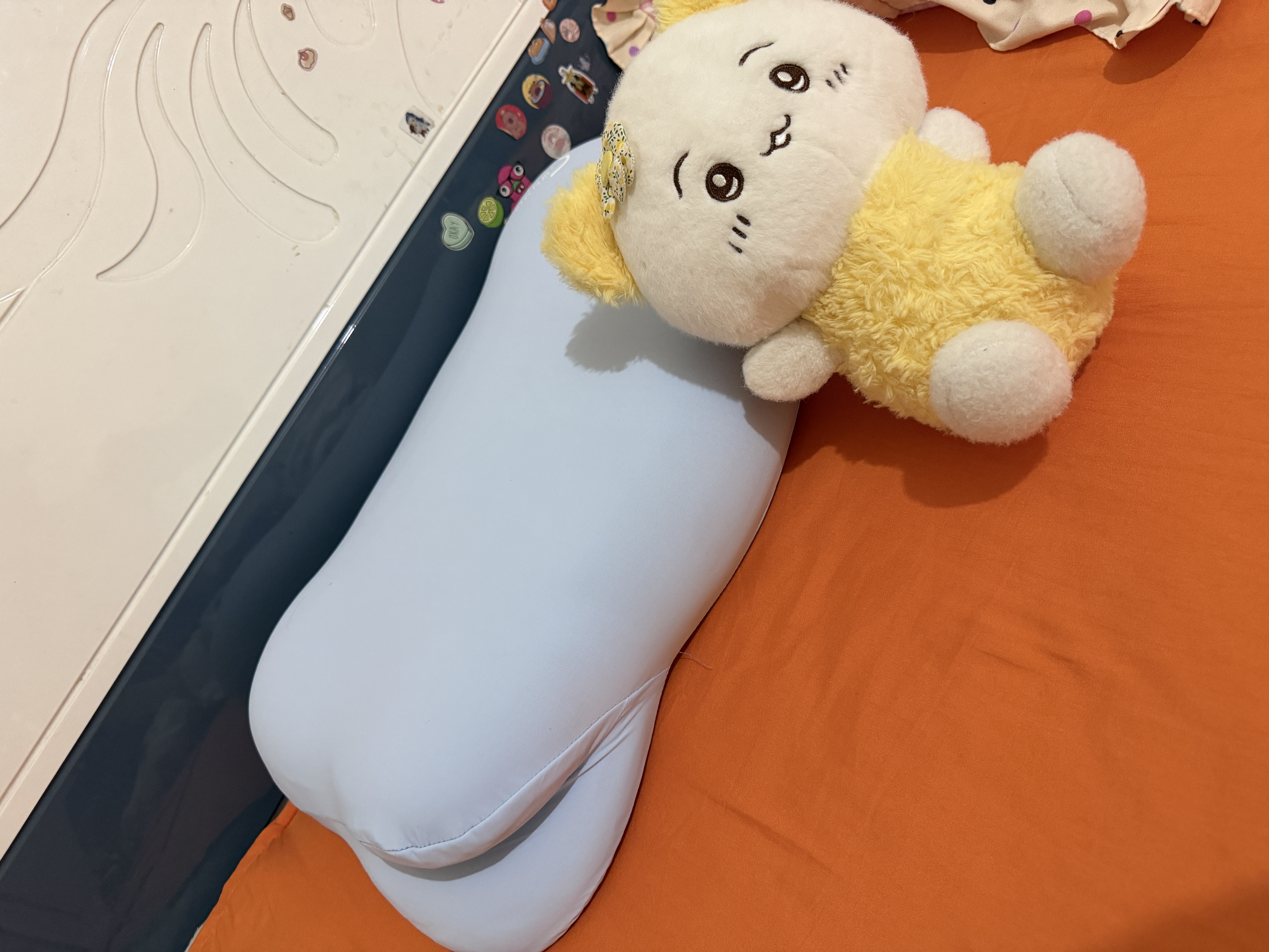 时光存折云朵枕头 儿童枕护颈枕护脊颈椎枕记忆棉侧睡趴睡枕学生成人可用 T2段【6-12岁儿童】晴空蓝（建议身高120-160cm） 实拍图