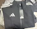 阿迪达斯（adidas）外套男2026春秋新款针织立领夹克外套防风棉质运动服 黑白 M 实拍图
