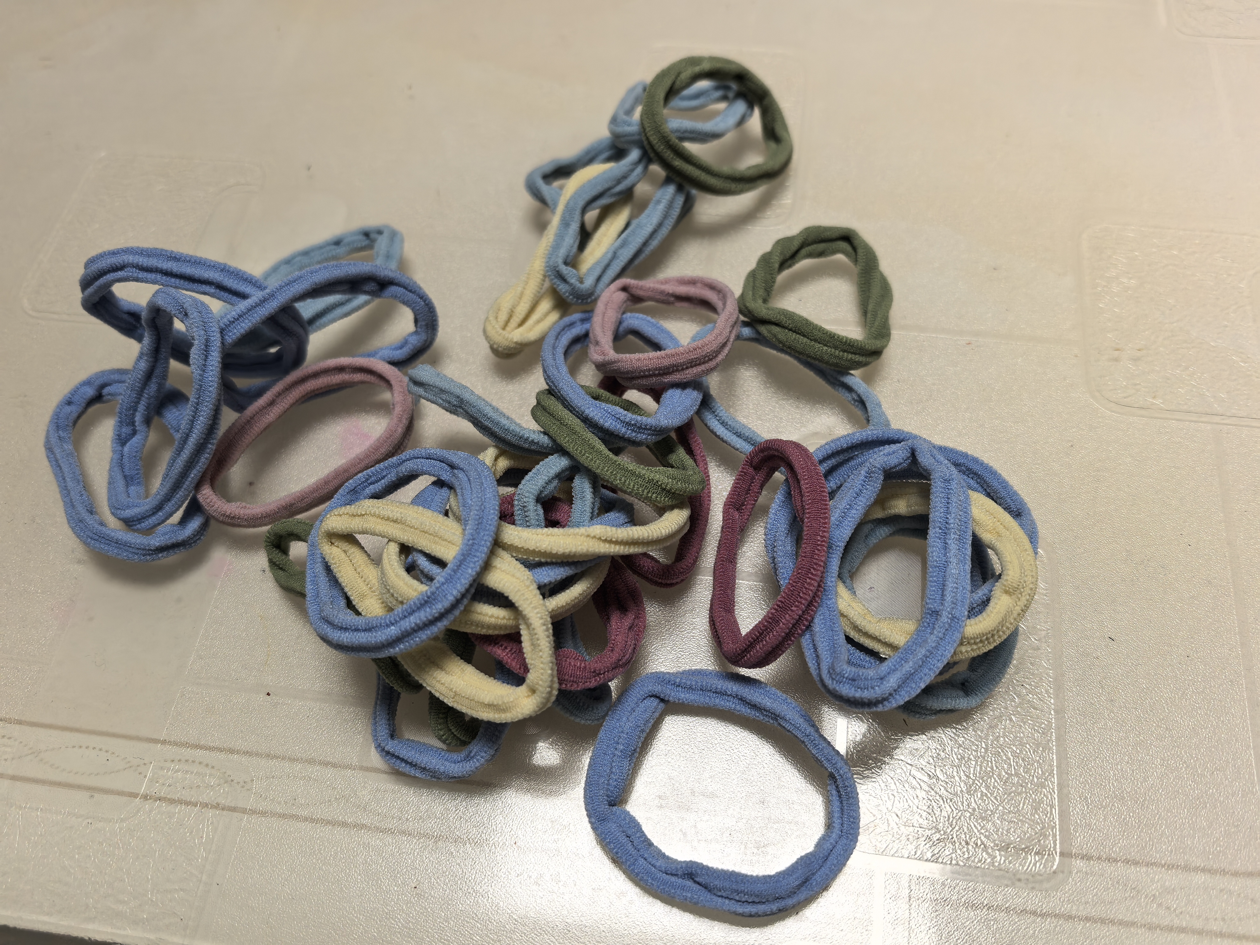 混色发绳发绳发圈头绳简约扎高马尾皮筋少女可爱头饰无缝高弹力 7#全套系列混色发50根袋装 实拍图