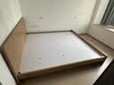 全友家居 北欧原木风主卧室家用双人大床1.8米x2米现代简约板式床家具 实拍图