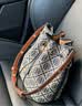 汤丽柏琦（Tory Burch）T Monogram 小号tb女包水桶包提花斜挎包海军蓝礼物新款 实拍图
