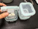 希乐扣辅食盒可蒸煮微波炉加热碗玻璃保鲜盒食品留样盒迷你小饭盒 160ml*4 实拍图