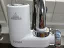 海尔（Haier）净水器水龙头过滤器家用直滤饮用水自来水滤水器前置过滤器厨房卫生间用除余氯三挡出水可清洗滤芯 月光白 一机4芯 实拍图