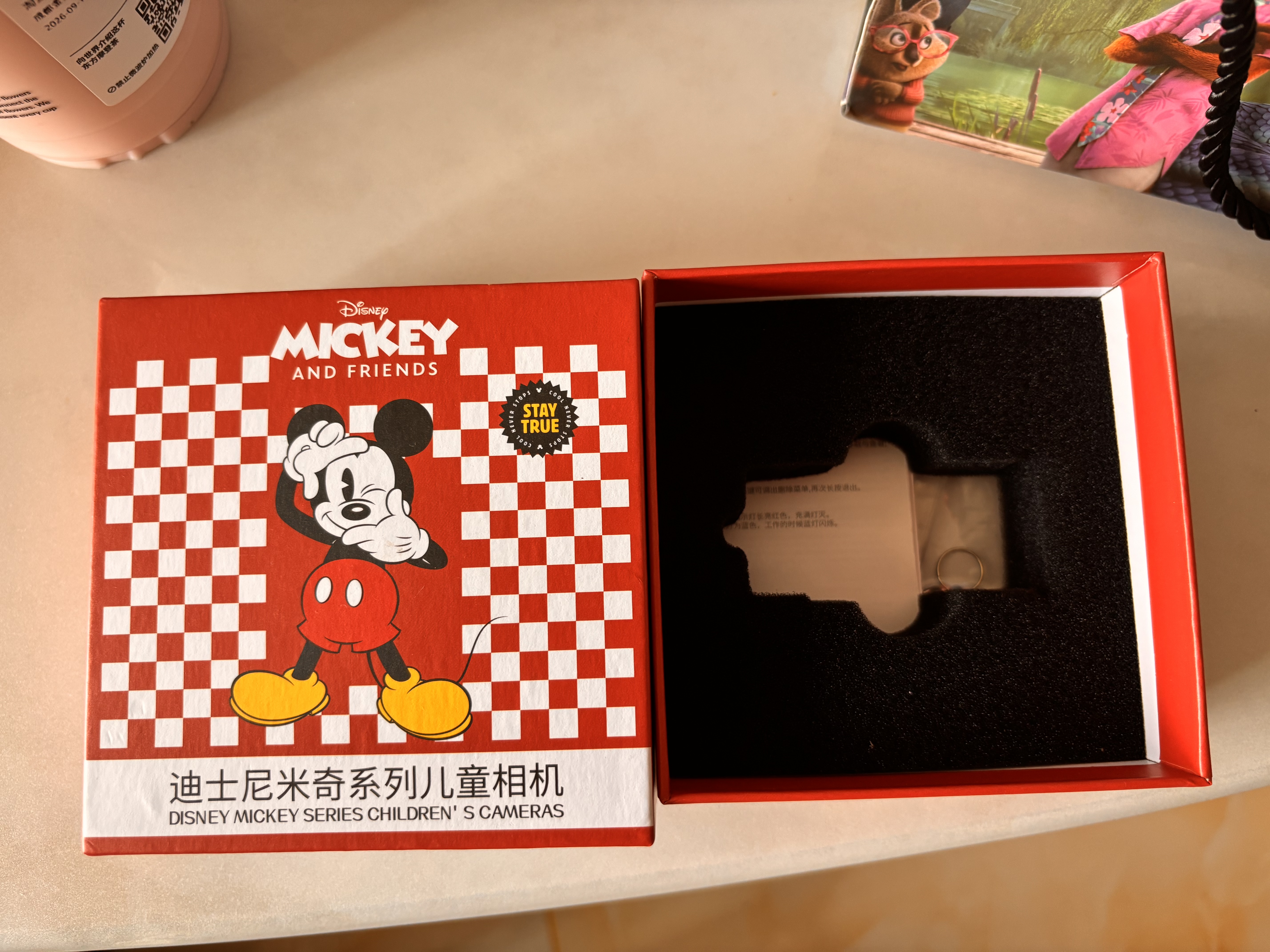 名创优品（MINISO）迪士尼儿童相机学生党小型迷你口袋便携拇指高清vlog钥匙扣随身携带送男女孩玩具生日礼物 C2米奇 实拍图